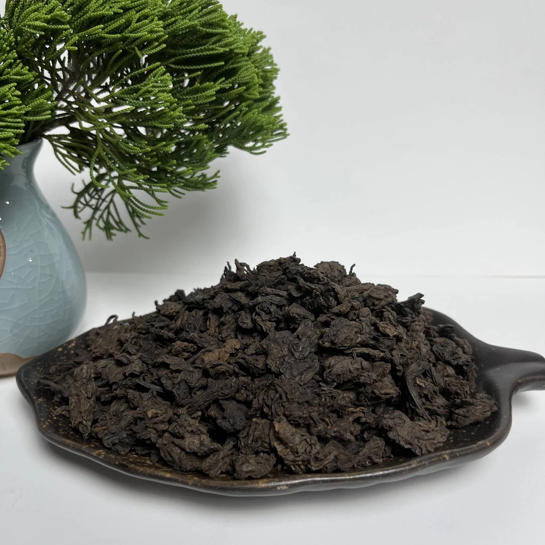 岭叶云芽  珍珠老茶头  普洱熟茶  500g