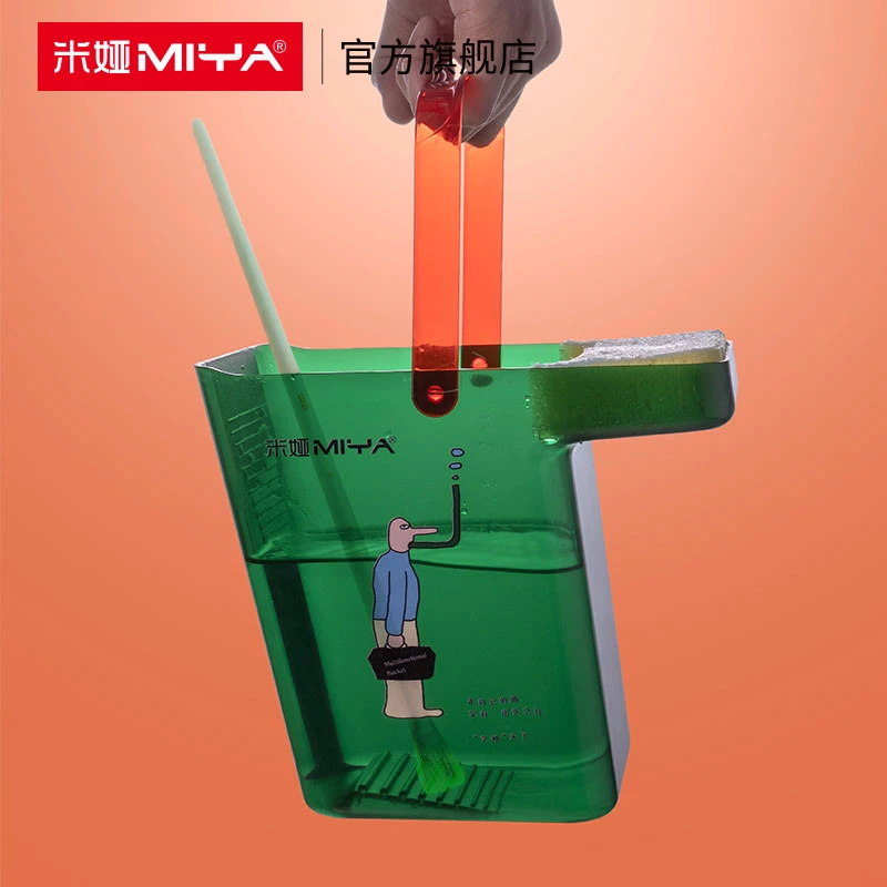 米娅水粉水彩画画洗笔桶学生用艺考用多功能涮笔桶多功能塑料水桶