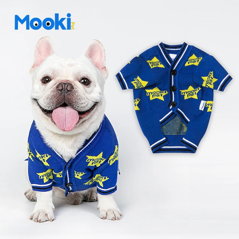mookipet宠物泰迪狗狗衣服冬款法斗冬季毛衣雪纳瑞比熊猫咪冬装