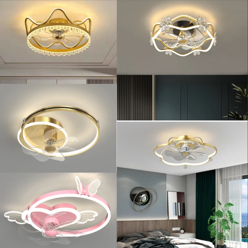 吸顶电风扇灯卧室餐厅2021年新款轻奢北欧网红智能吊扇灯现代简约