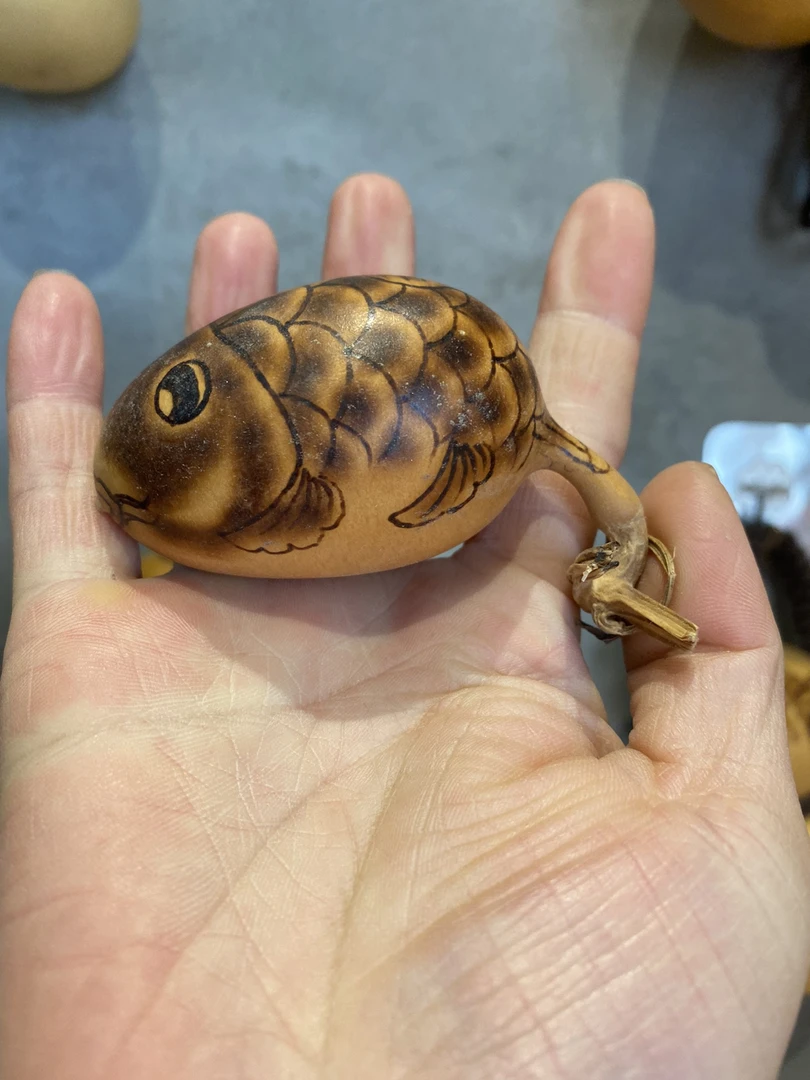 纯手工烙画小金鱼，