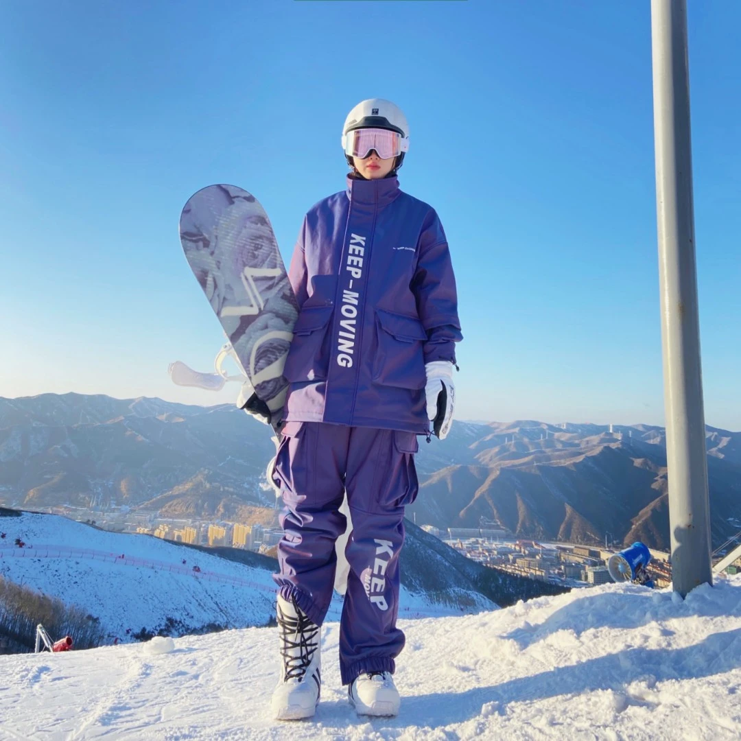 ZACHARIAH【炫彩反光】滑雪服套装专业防水防风加厚保暖冬季假两件