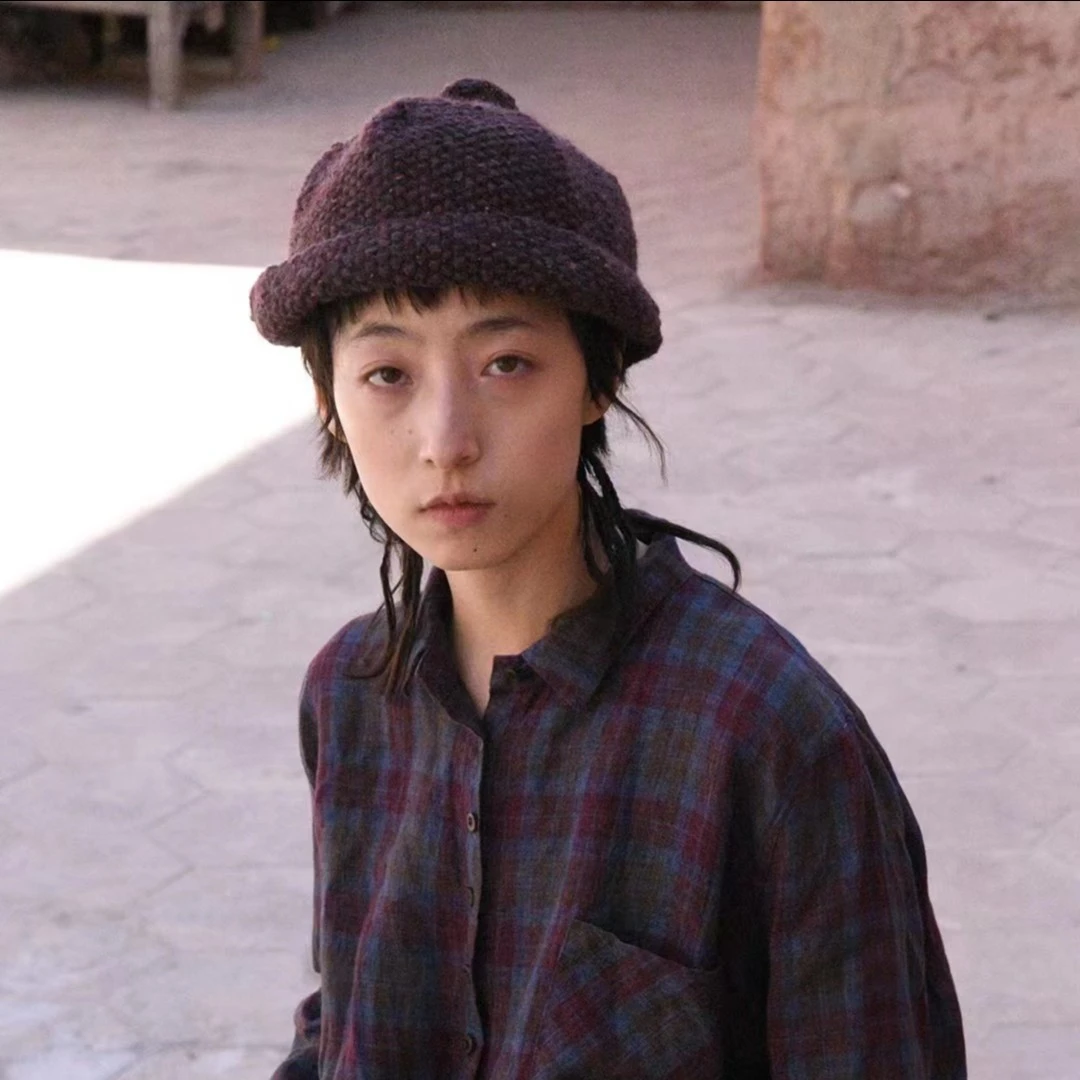 【7折款】布衣分享 FW7074 左岸迷香 灰紫色小球秋针织帽帽子时尚