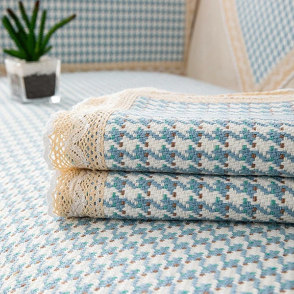 贵妃开叉加厚棉麻老粗布沙发垫通用尺寸防滑透气四季款现代简约