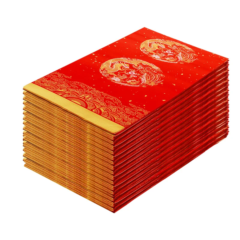 景阳阁【福利款】万年红对联纸空白手写春联加厚100副批发