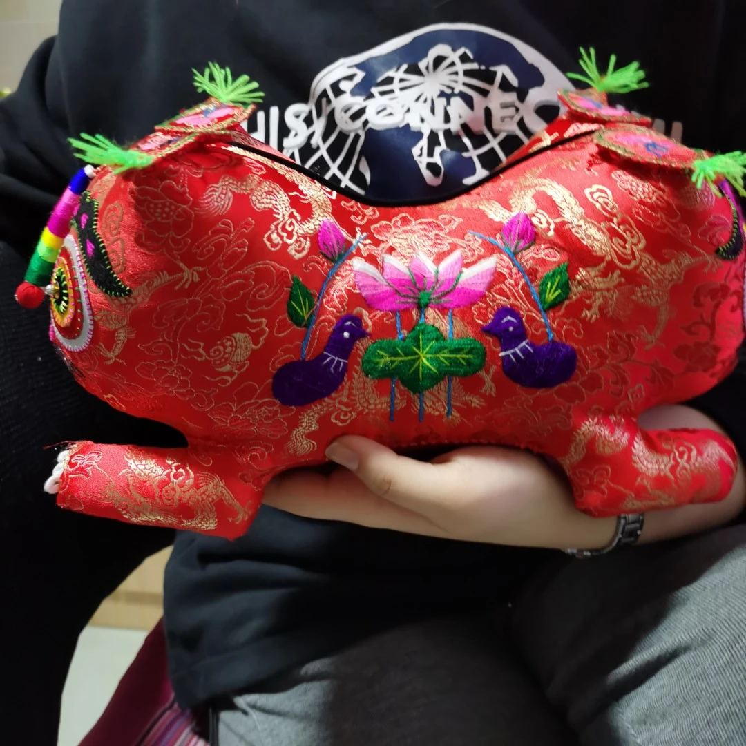 宝宝双头老虎枕手工艺品包邮