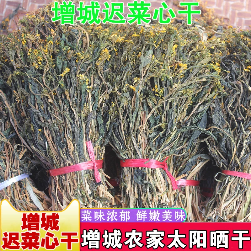增城迟菜心干 新鲜晒制 焖肉炒菜梅菜干250g 增城特产农家自晒