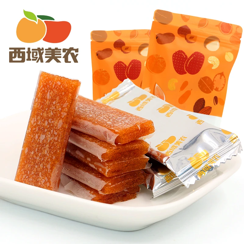 西域美农酸枣糕100g/袋 酸甜爽口Q弹细腻 山枣营养休闲零食小包装
