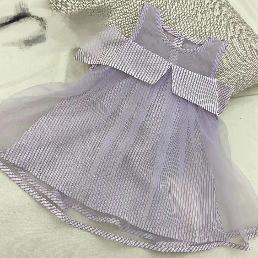 夏天新款洋气雪纺无袖仙女小公主裙