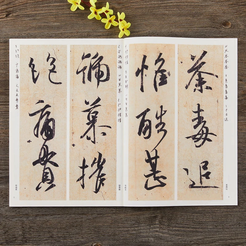 王羲之尺牍 放大版碑帖彩色本附释文旁注 临行书草书毛笔书法字帖