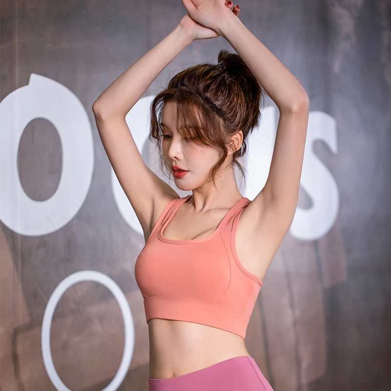 运动内衣女防震跑步上衣背心聚拢美背减震文胸夏薄款无钢圈高强度