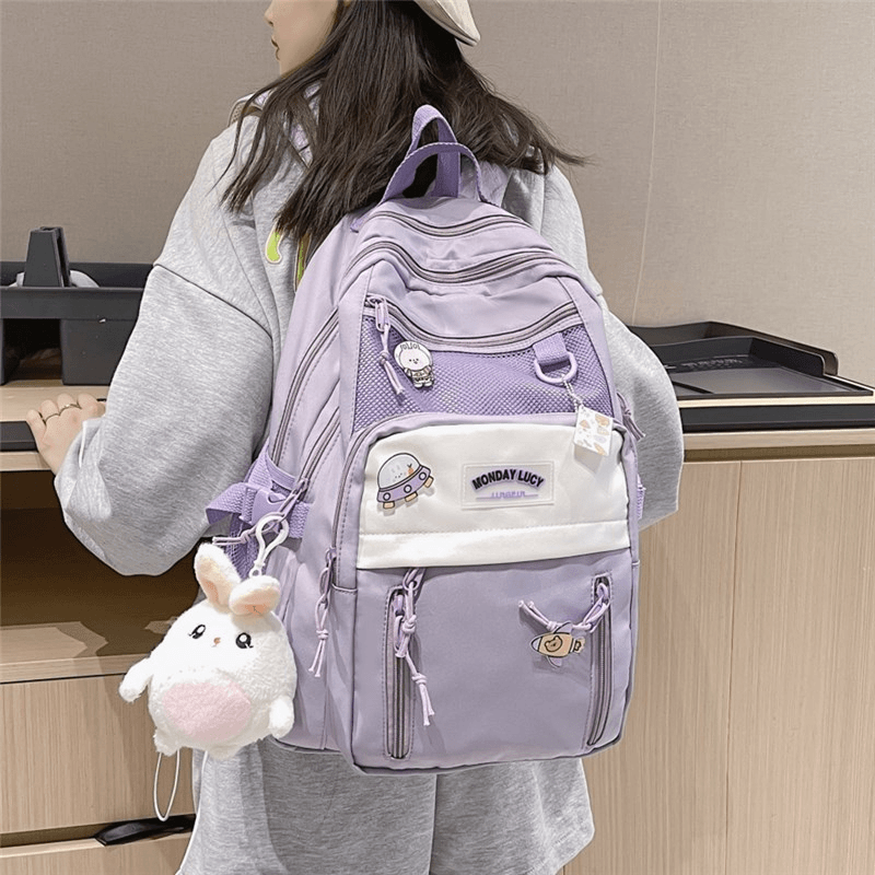 书包女初中生中学生三到六年级高中日系双肩包高级感小众背包女生