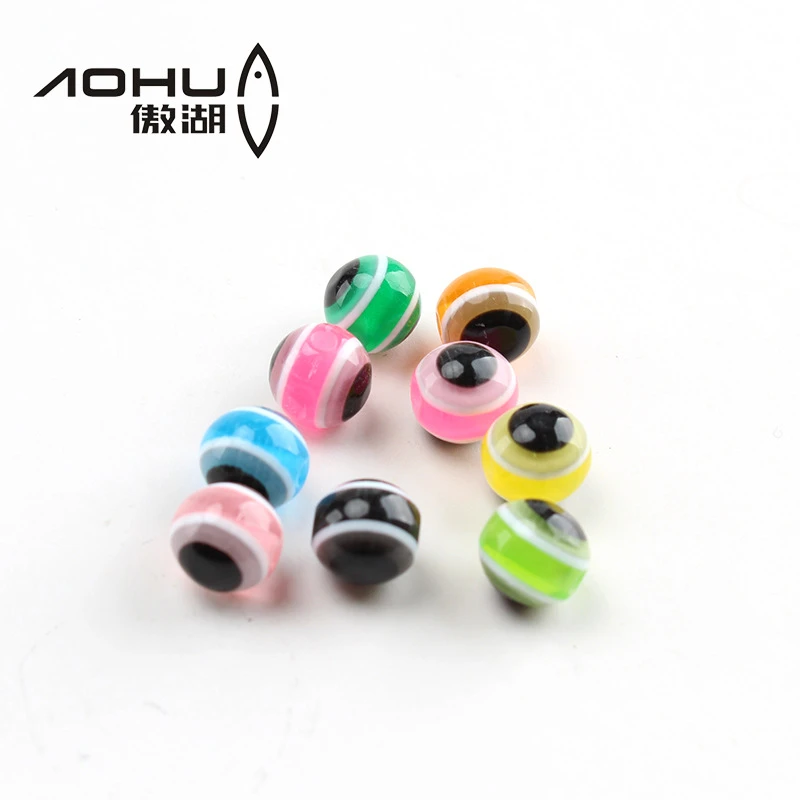 傲湖路亚鱼眼挡珠【50枚】混色装德州钓组子弹铅仿生挡豆路亚假饵