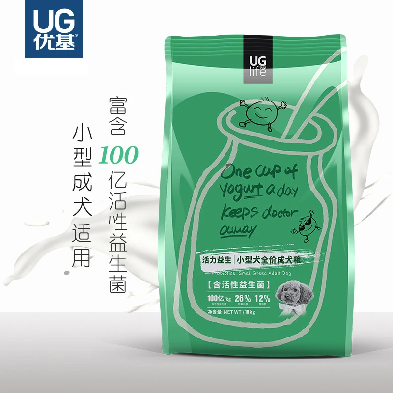 优基UG狗粮小型犬成犬粮10kg营养泰迪活力益生菌肠胃健康狗粮20斤