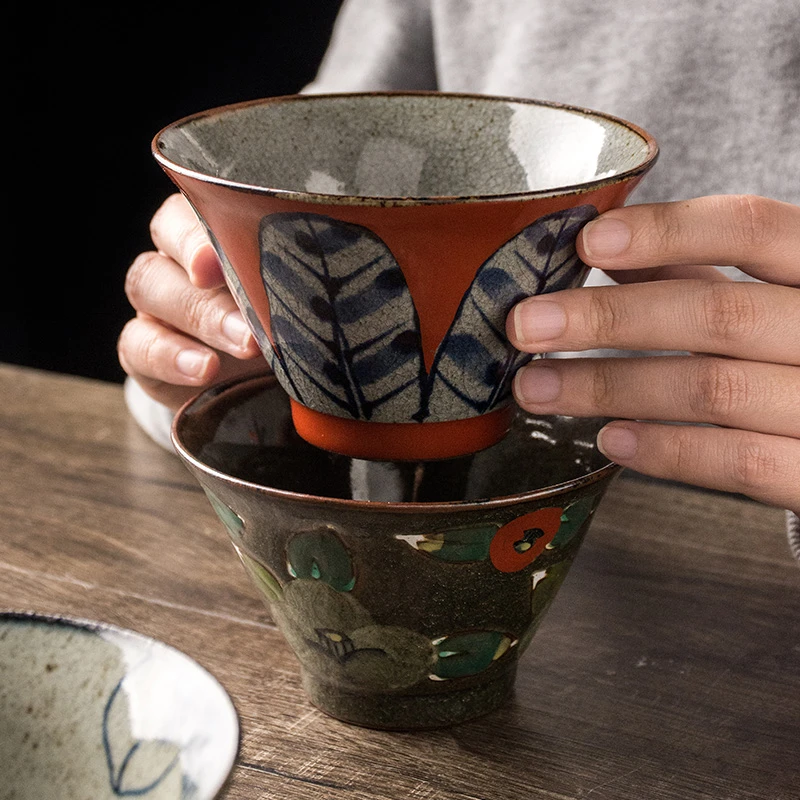 HASAMI-YAKI/波佐见烧翔芳窑568五郎八茶碗肥前冰裂纹多用汤饭碗