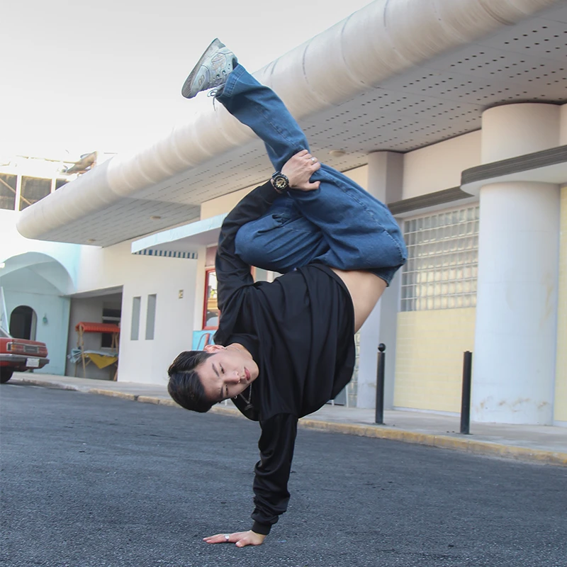FUJAM美式休闲长裤BBOY嘻哈街舞HIPHOP宽松复古深蓝色直筒牛仔裤