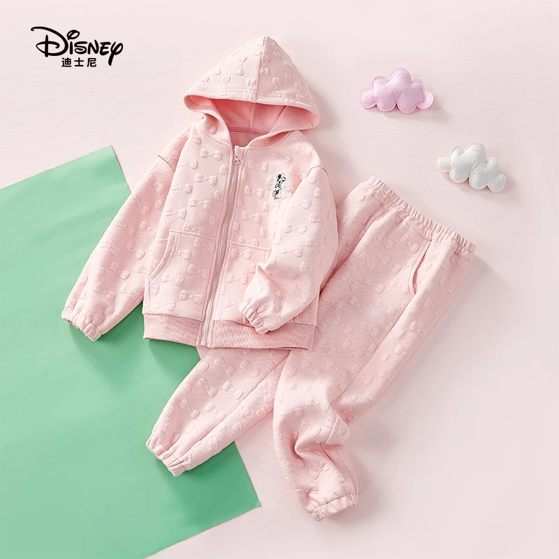 Disney/迪士尼2023春装新款女童卫衣卫裤运动外套套装XGW1ZZ167