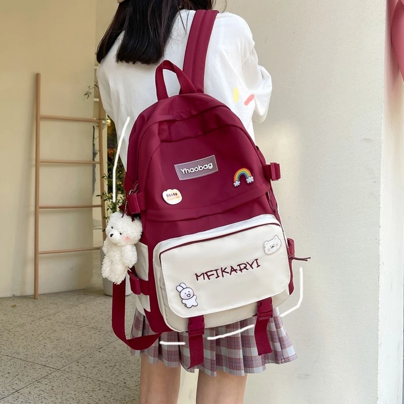 新款可爱书包女小学生初中生三四五六年级大容量双肩背包高中学生