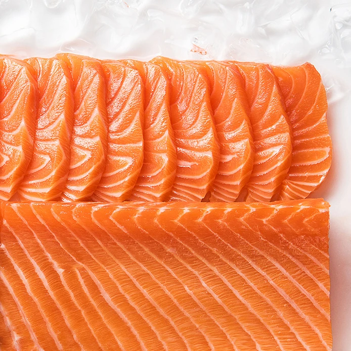 追鲜 | 当日冰鲜鲜切丹麦法罗皇冠三文鱼刺身 400g