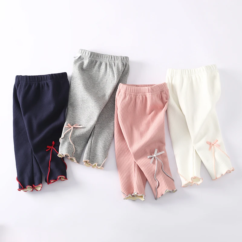 宝然女童裤子秋冬加绒打底裤女宝宝保暖长裤婴儿外出加厚裤6240