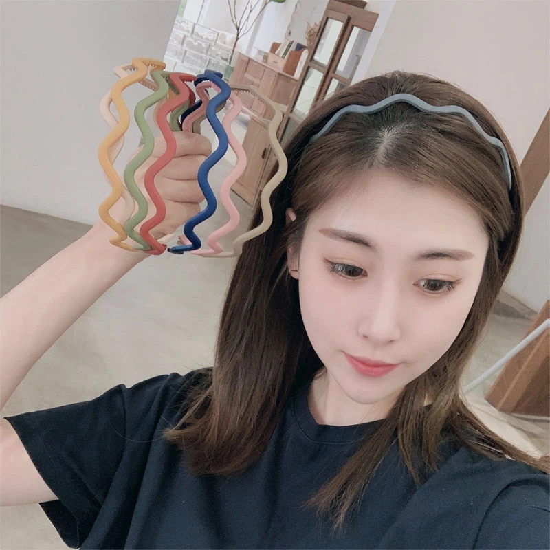 头箍发饰韩国波浪压发卡发捆发箍简约头饰成人带齿防滑女