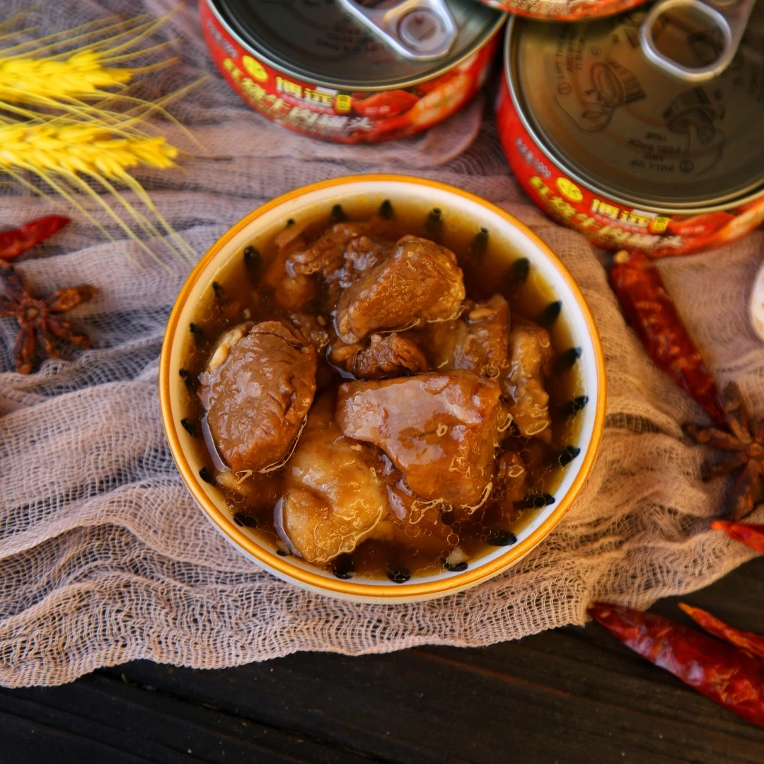 BOYUAN/博远 大块牛肉 淡口 红烧牛肉罐头 2罐起
