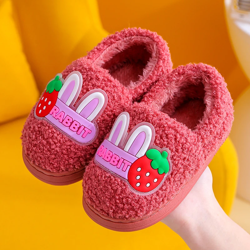 宝宝棉拖鞋秋冬男童女童可爱卡通1-3岁2室内家居包跟保暖儿童棉鞋