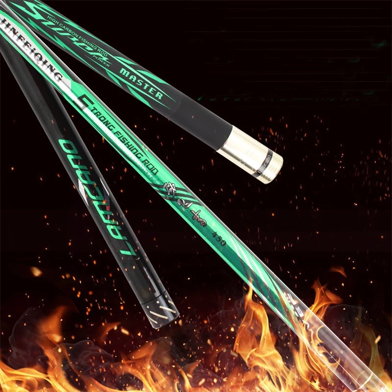 行营劲飞青大物鱼竿抛投轻松巨物高碳纤维逆丝碳布大钓重手感轻松