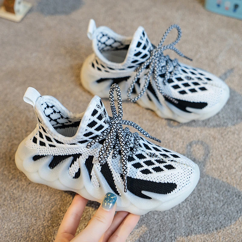 童鞋男童夏季女童儿童网鞋透气网面八爪鱼椰子鞋火焰山透气休闲鞋