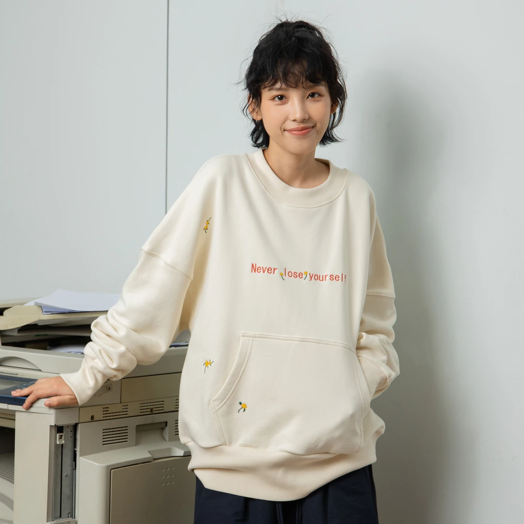 ngoarmy 21AW 小花刺绣卫衣
