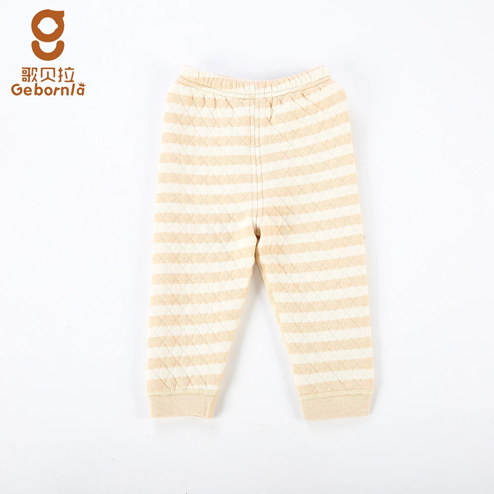 婴儿宝宝平腰裤可开裆宝宝彩棉两用裆中腰保暖裤子春秋冬款1006