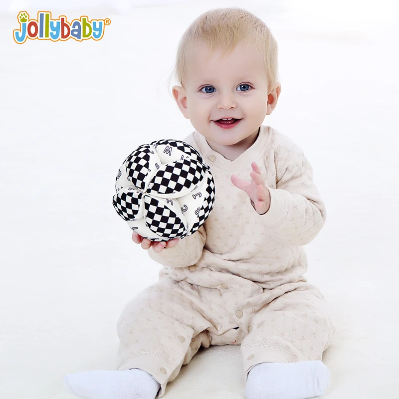 Jollybaby婴儿宝宝手抓球抓握触觉感知训练球益智按摩抚触球玩具