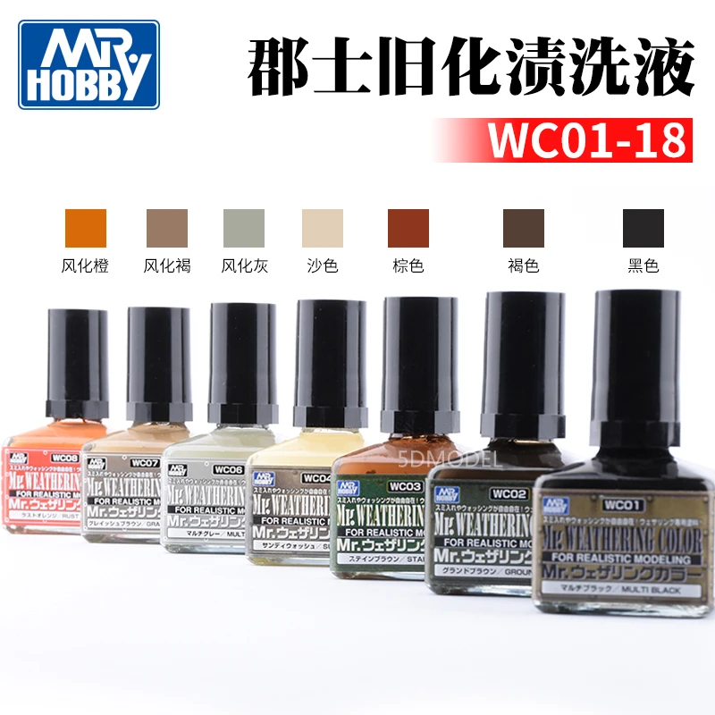 5D模型 郡士高达军事环保型 旧化渗线渍洗液 WC01-18