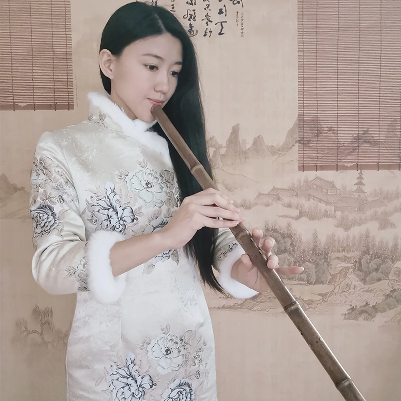 梦兮洞箫紫竹八孔专业演奏高档精制一节成人初学入门民族古风乐器