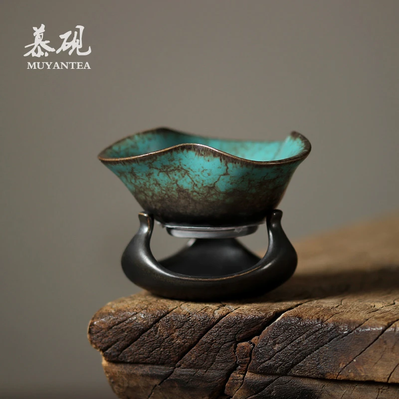 慕砚创意莲蓬茶漏滤茶器陶瓷过滤网茶叶茶隔大滤茶网功夫茶具配件