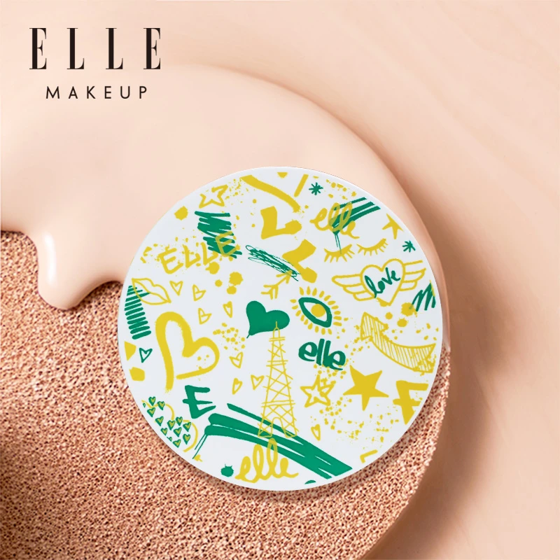 【临期商品】ELLE水润肌气垫BB霜水润保湿气垫自然裸妆效期25年6月