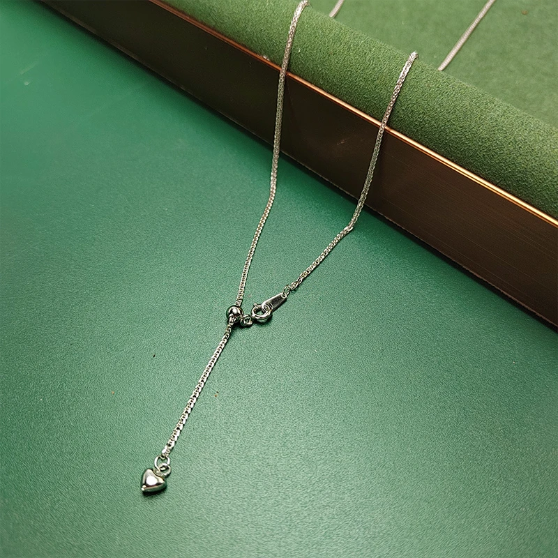 彩云泰 吊坠925银 925银 爱心肖邦项链50cm
