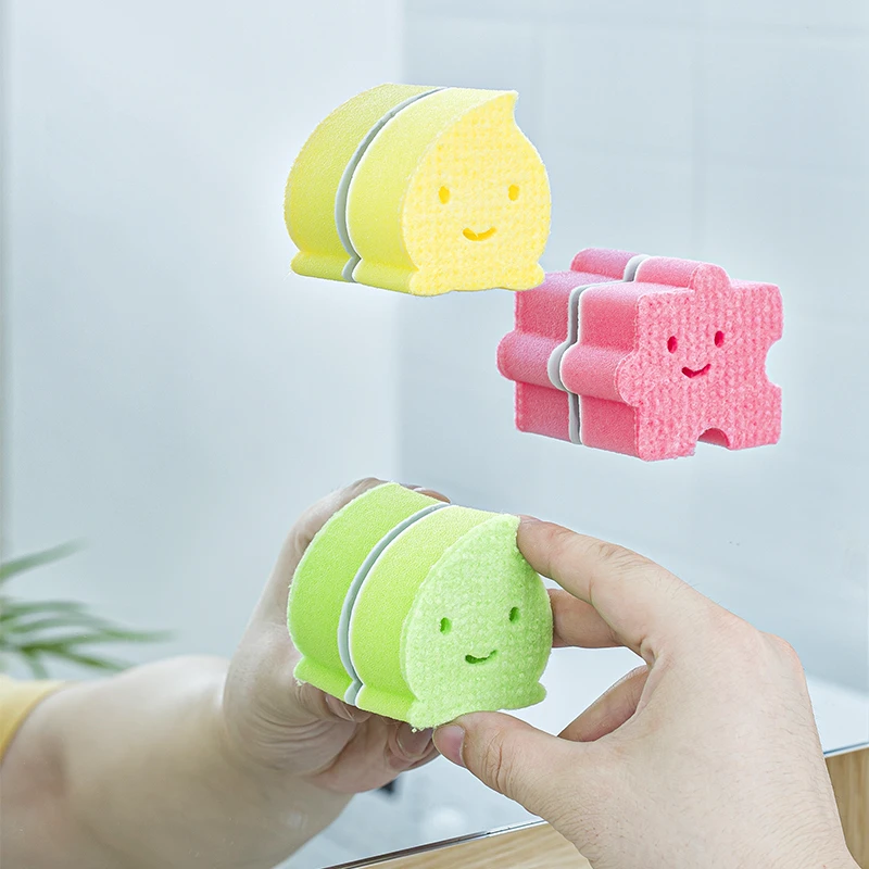 日本 镜面海绵擦玻璃镜子魔力擦浴室洗漱台除水垢清洁去污神器