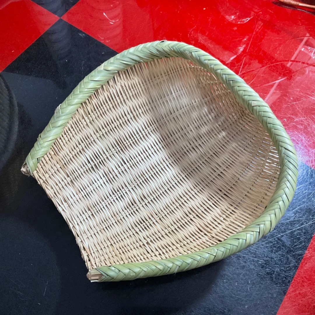 新款竹编筲箕淘米筐簸箕家用