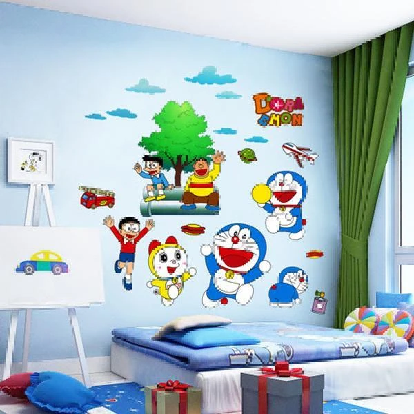 幼儿园墙纸贴画教室环境布置区域角墙面装饰主题墙冬天米奇墙贴