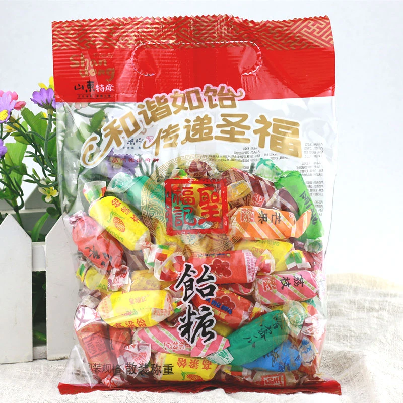 美丽高粱饴软糖山东特产童年老式怀旧零食 拉丝饴糖500g/包