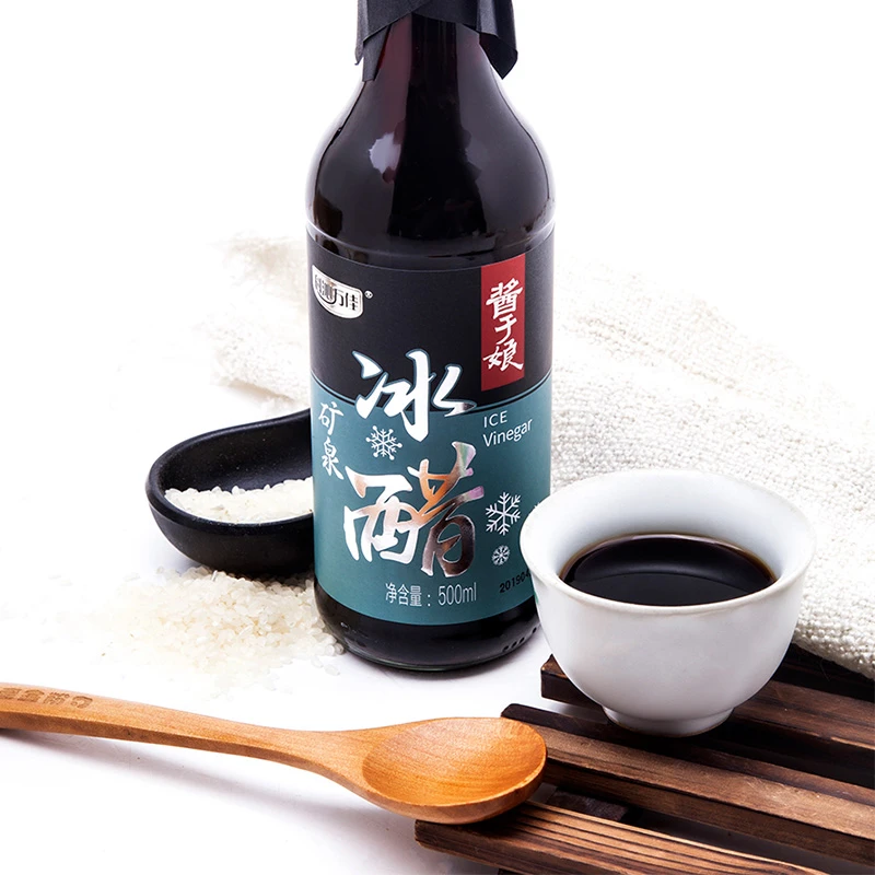 科沁万佳 矿泉冰醋500ml*2酿造食醋蘸食凉拌饺子醋纯粮精酿食用