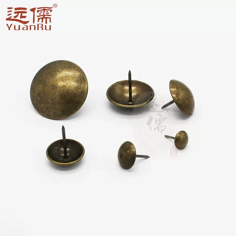 远儒黄铜沙发钉铜鼓钉青古铜胖钉仿古木门装饰钉铜泡钉冲压胖鼓钉