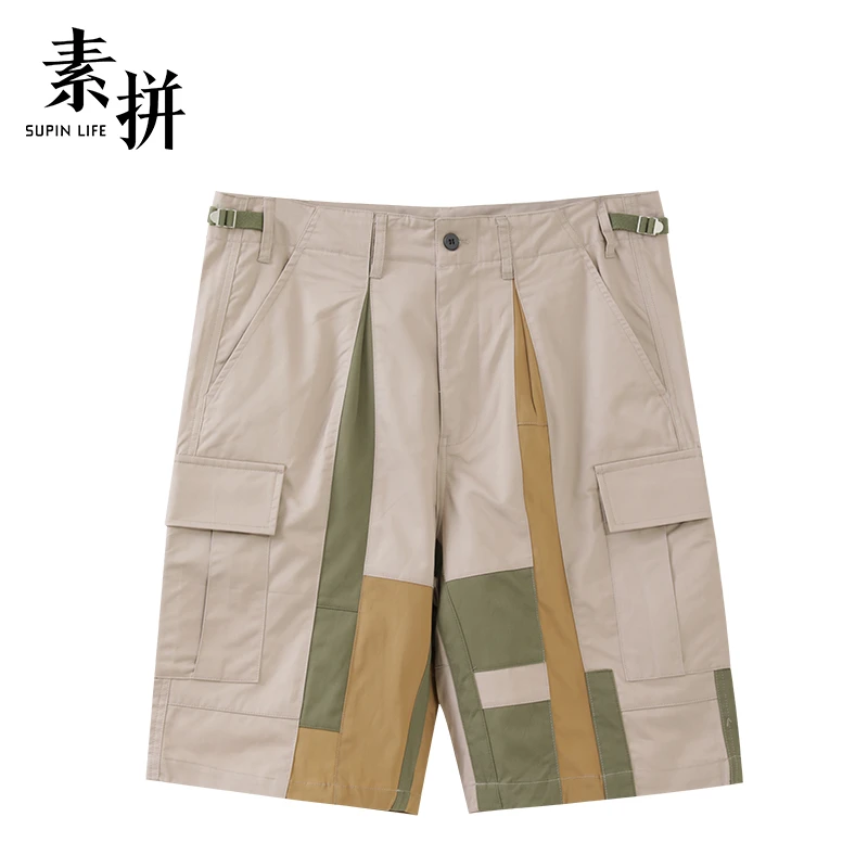 素拼短裤SPBDK02406A