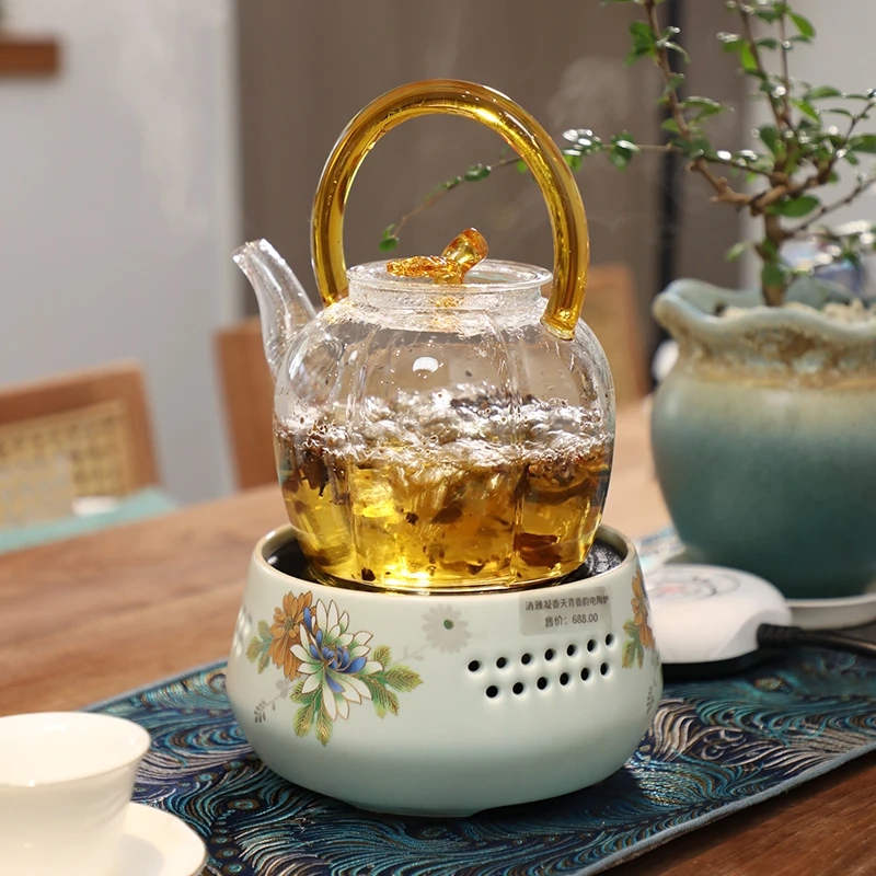 全自动玻璃煮茶器套装家用煮茶壶电陶炉陶瓷煮茶炉小型泡茶器