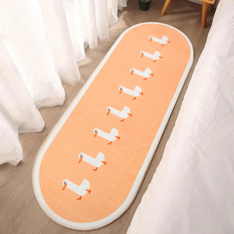 【西域猫地毯】现代简约风可爱小鸭床边毯地毯地垫飘窗垫温馨防滑F