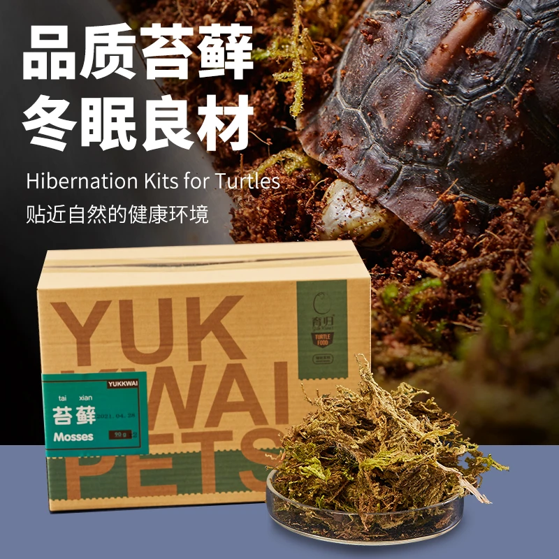 育归爬宠垫材保湿水苔苔藓乌龟冬眠爬虫蜥蜴角蛙造景青苔过冬用品