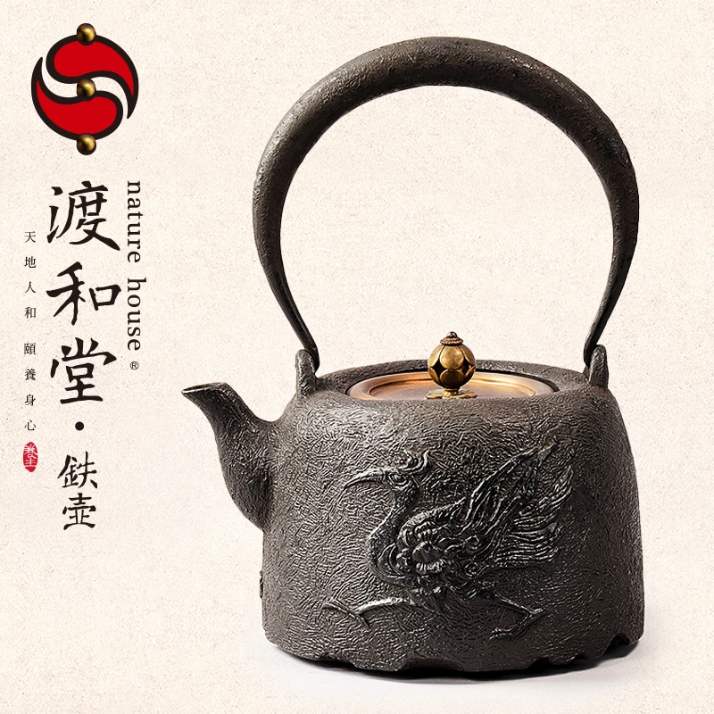 吴文山设计正品渡和堂铁壶 天地洪荒 中国工匠造生铁壶大容量