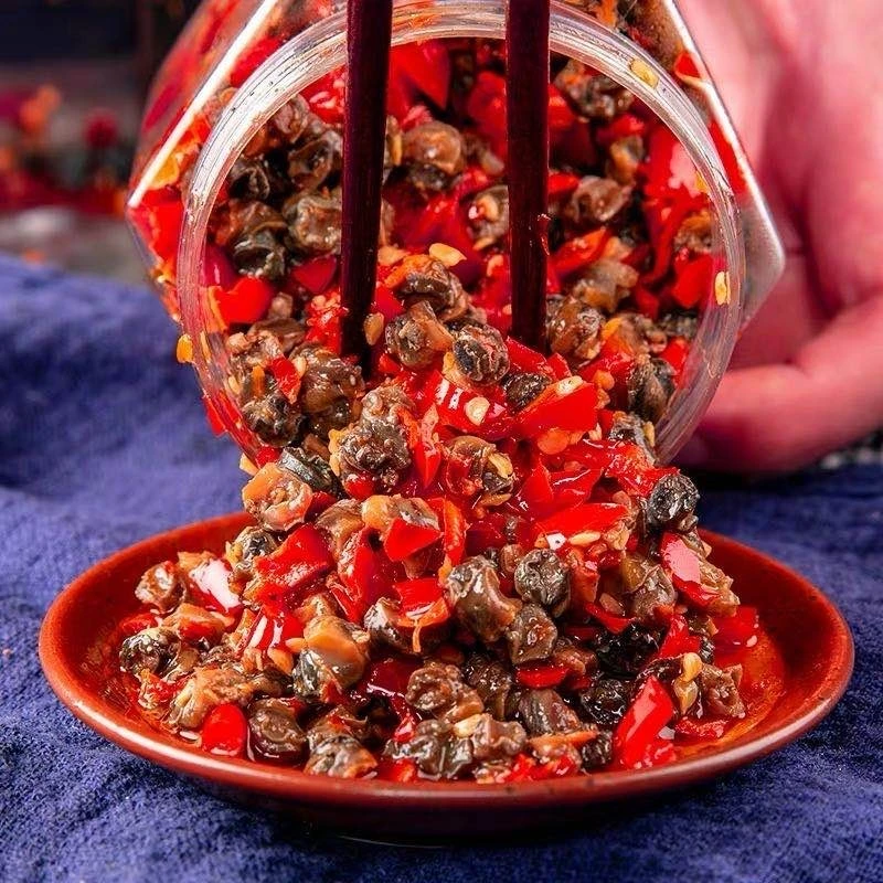 【宠粉福利】湖南特产香辣螺丝肉下饭菜螺蛳肉田螺肉辣椒酱农家拌饭