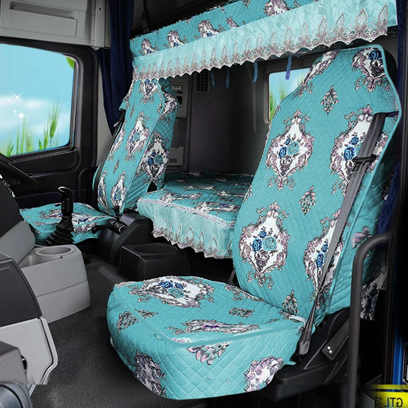 陕汽德龙新M3000F3000X3000轩德X36翼3货车座套全包坐垫套卧铺套